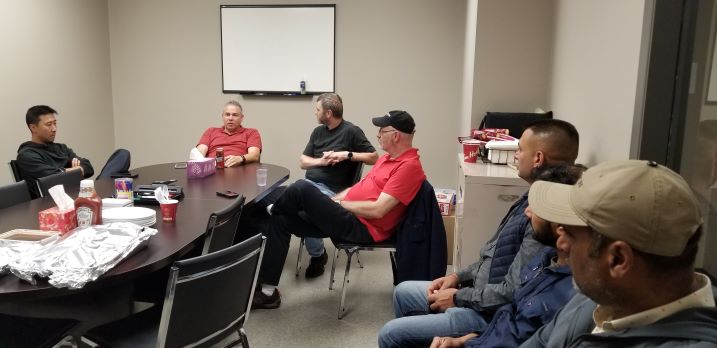 Polar Express office discussion